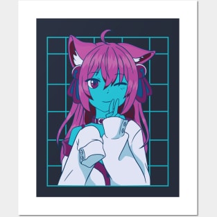 Anime Cat Girl Posters and Art